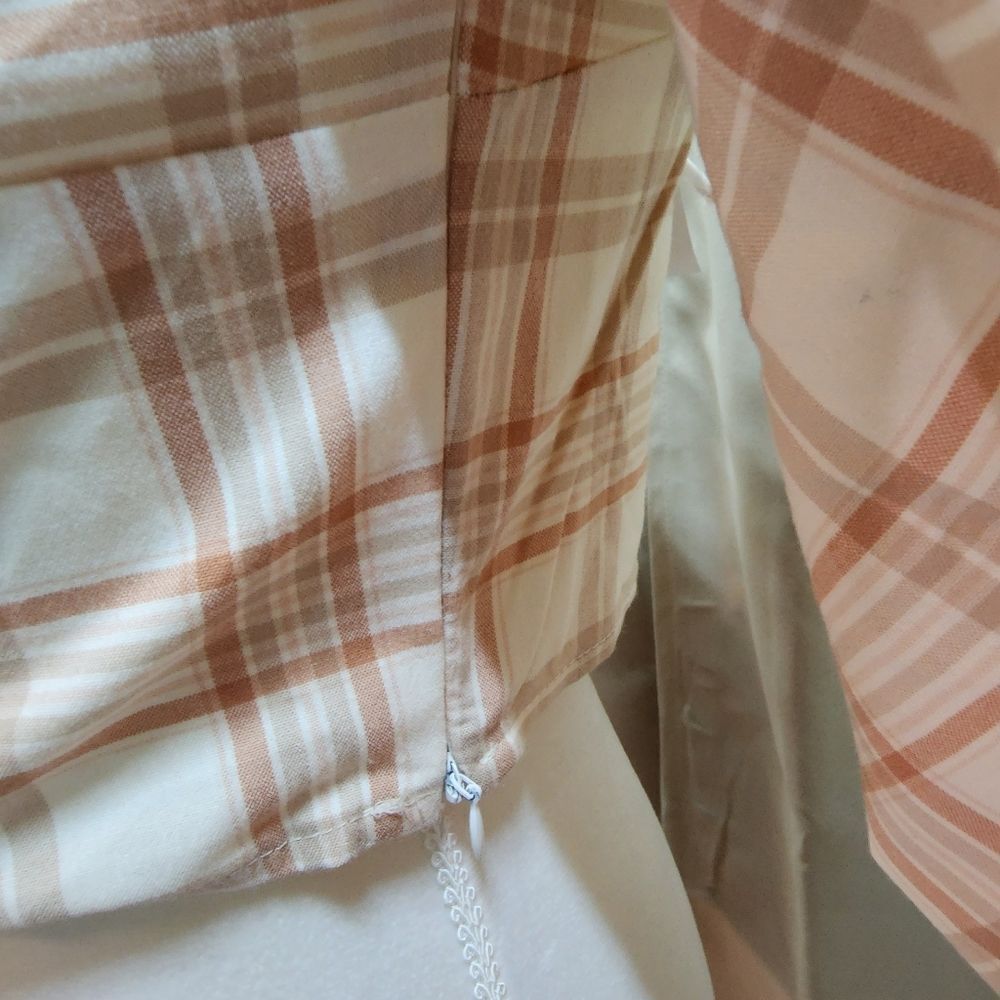 Forever 21 Plaid Off Shoulder Crop Top Size Large - Picture 7 of 13